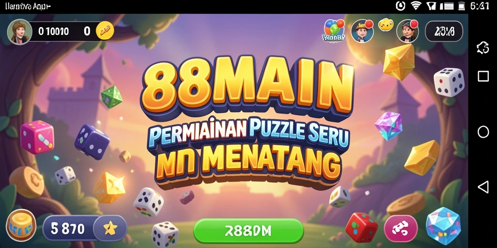 Tampilan gameplay 88MAIN menampilkan serangkaian teka-teki yang memicu kreativitas.