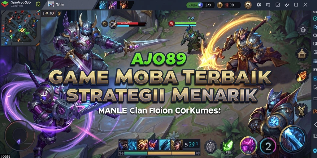 Screenshot AJO89 menunjukkan aksi seru dalam permainan MOBA.