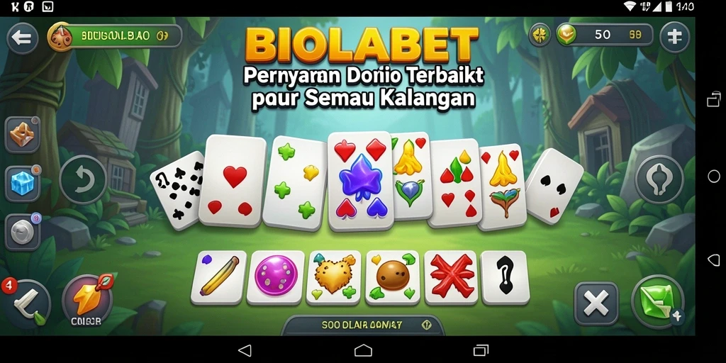 Screenshot dari gameplay Domino di BIOLABET yang seru.