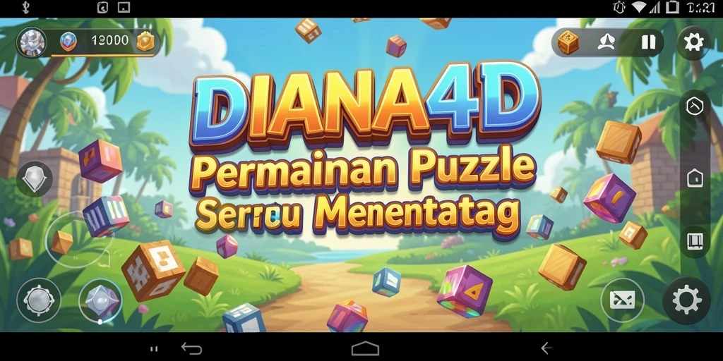 Tampilan gameplay DIANA4D yang menarik dan penuh warna.