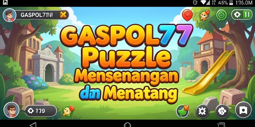 Screenshot gameplay GASPOL77 menunjukkan tantangan puzzle yang menarik.