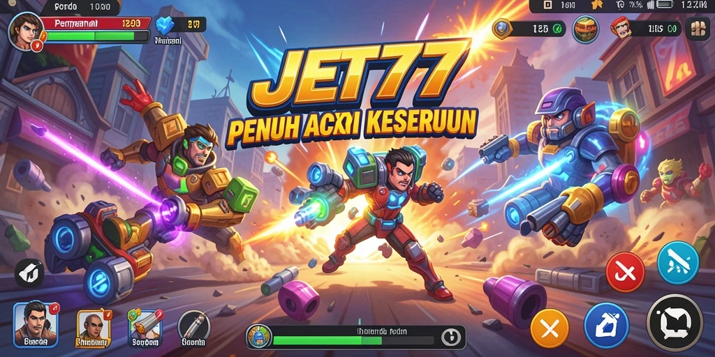 Tampilan gameplay JET77 yang seru dan penuh aksi.