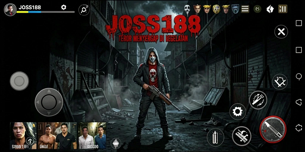 Tangkapan layar gameplay JOSS188 yang menakutkan dan mendebarkan.