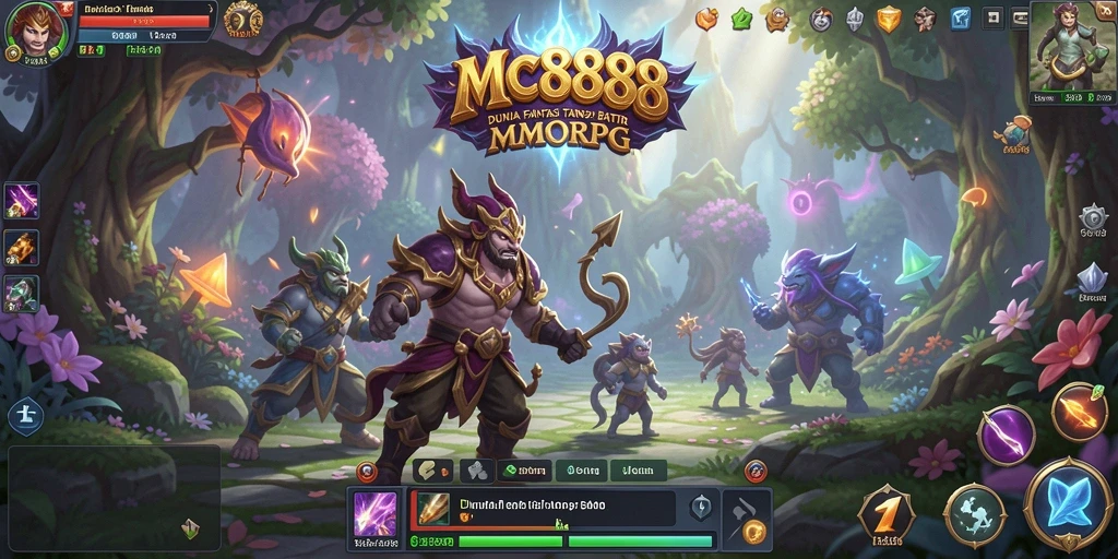 Screenshot gameplay MC888 dengan aksi pertarungan seru dan grafik yang memukau.