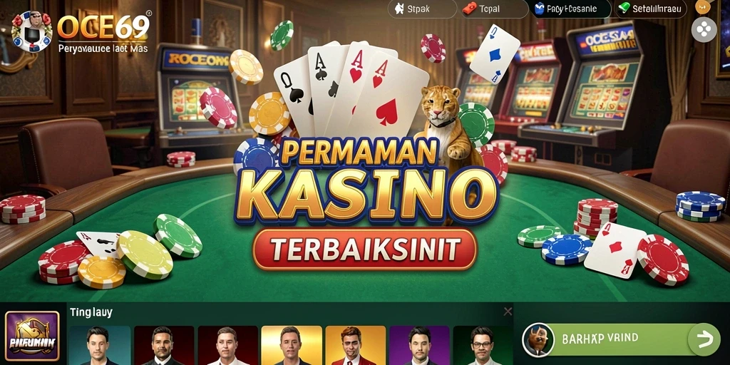 Screenshot permainan OCE69 yang menunjukkan aksi seru di kasino.