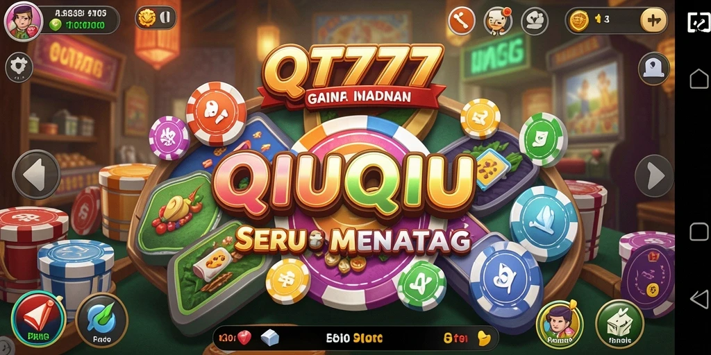 Tampilan menarik saat bermain game QiuQiu QT777.