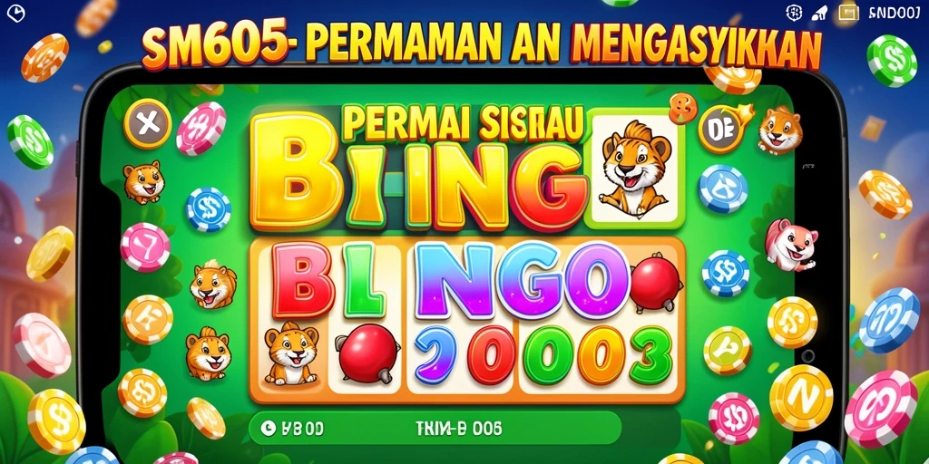 Tampilan gameplay SM605 yang menarik dan menghibur di dunia Bingo.
