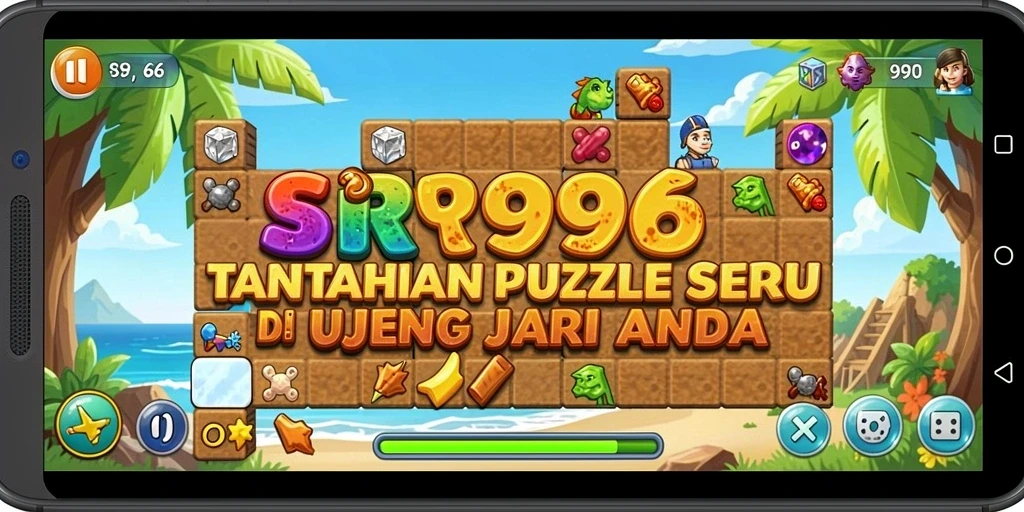 Tangkapan layar gameplay SR996 menampilkan tantangan Puzzle yang menarik.