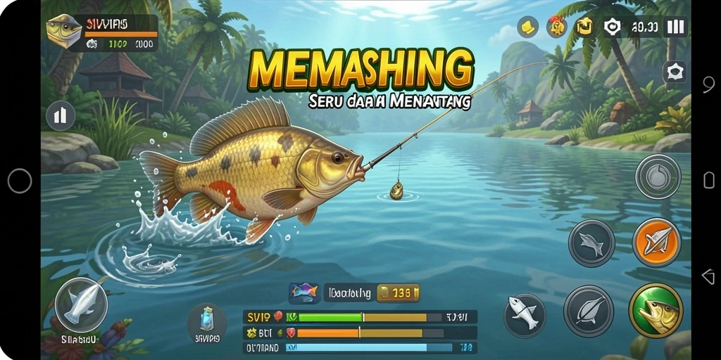 Tampilan menarik dari gameplay SVIP5 dengan suasana memancing yang menyenangkan.