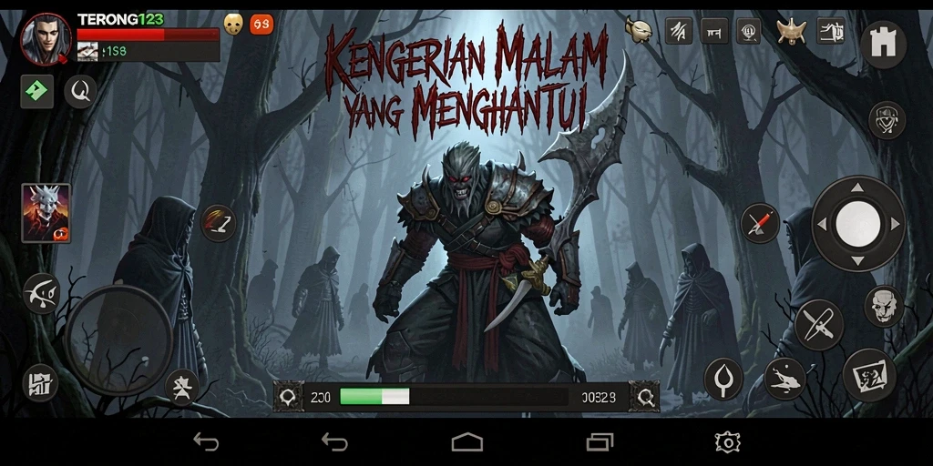 Tangkapan layar menunjukkan gameplay seru dan menegangkan di TERONG123.