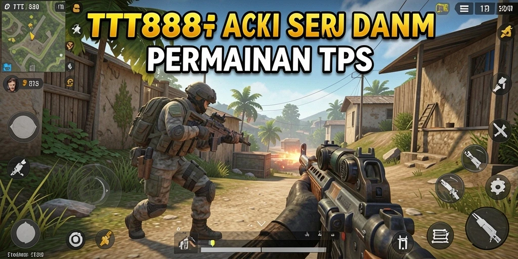 Tampilan aksi seru dalam gameplay TPS TTT888.