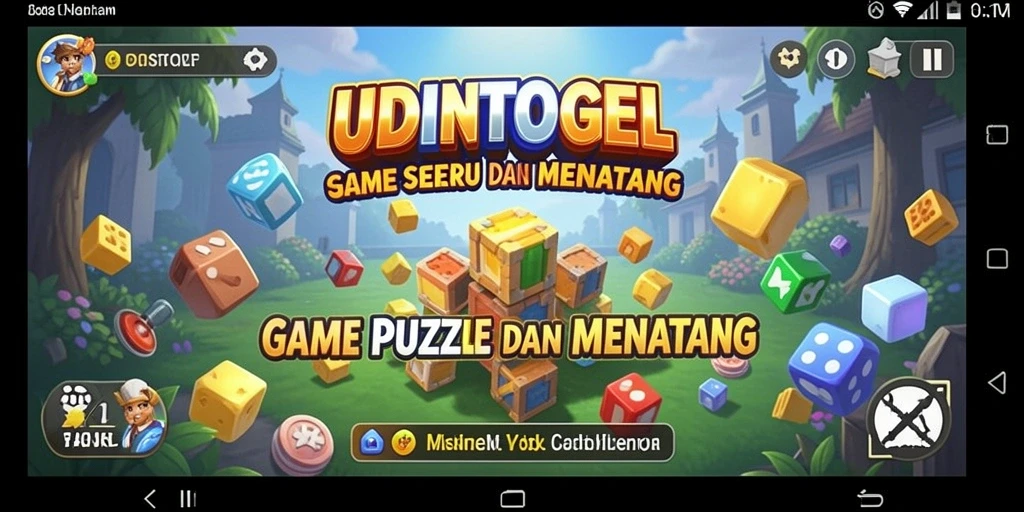 Cuplikan gameplay UDINTOGEL yang penuh warna dan tantangan.
