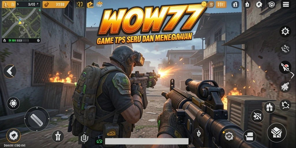 Screenshot gameplay WOW77 menampilkan aksi pertempuran yang menegangkan.